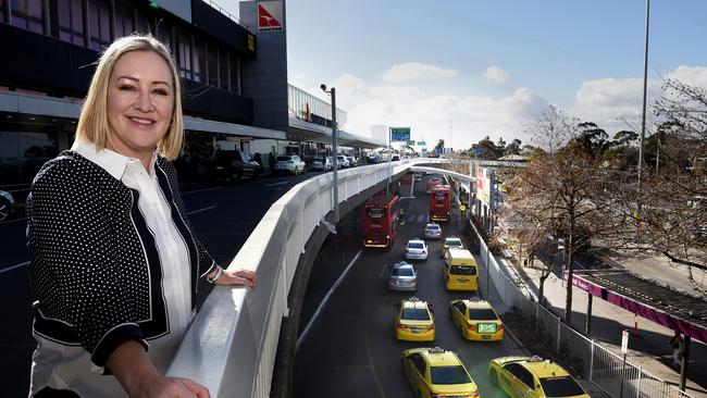 Melbourne Airport parking and ground access chief Lorie Argus. Picture: Nicole Garmston