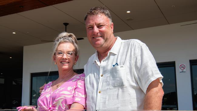 Matt Wordell and Donna Tasker at the 2024 Darwin Guineas kicking off the Darwin Cup Carnival. Picture: Pema Tamang Pakhrin