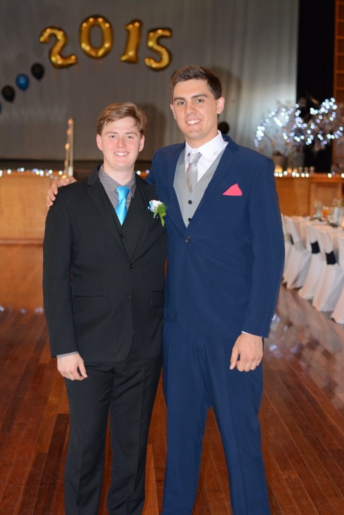 Pittsworth State High School formal 2015 Samuel Johnson and Jeffery Cronin. Picture: Photo Contributed