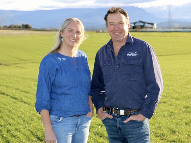 Coles Nurture Fund recipients, Elansco founders Sarah and Lauchie Cole, Elansco from Cressy, Tasmania, have been awarded a $295,000 grant. Picture: supplied