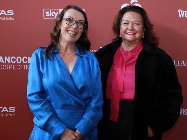 14/08/2023: Keynote Address  - Gina Rinehart, Executive Chairman, Hancock Prospecting Group, Roy Hill, S. Kidman & Co. with Michelle Gunn, Editor-in-Chief, The Australian, at The AustralianÃ&#149;s "Bush Summit" in Perth, a Talk-fest about improving lives in the Kimberley. Philip Gostelow/The Australian