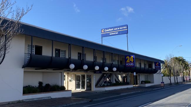 The Blair Athol Manhattan Comfort Inn where it is alleged the criminal neglect of a two-year-old boy occurred. Picture: Brinley Duggan