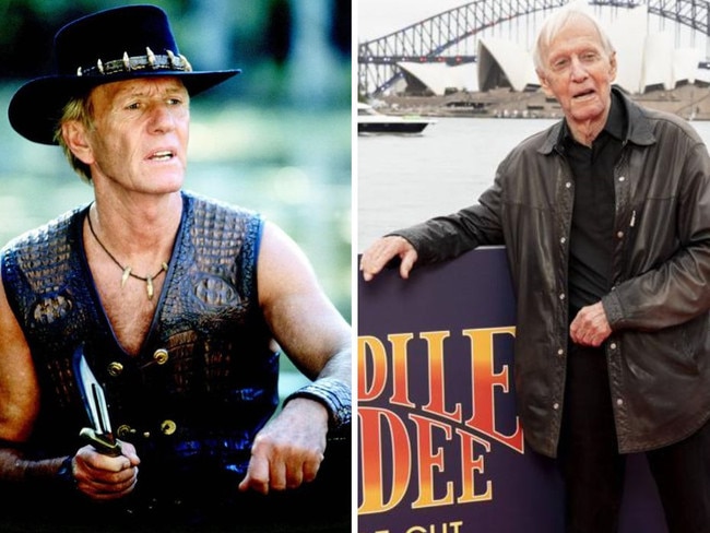 Paul Hogan, who took on the character of Mick “Crocodile” Dundee in his breakout role in the 1984 Aussie classic, walked the red carpet at the premiere of the 4K digital restoration of the film on Thursday evening. Picture: Supplied.