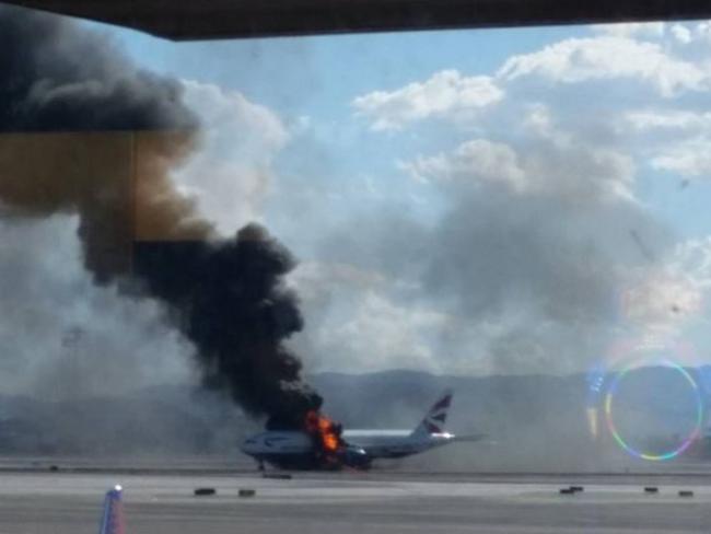 British Airways Boeing 777 Flight 2276 On Fire At Las Vegas Airport 2449