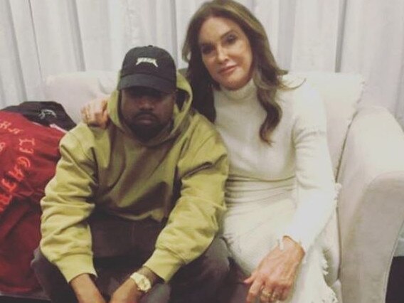 Caitlyn Jenner and Kanye West. Picture: Instagram