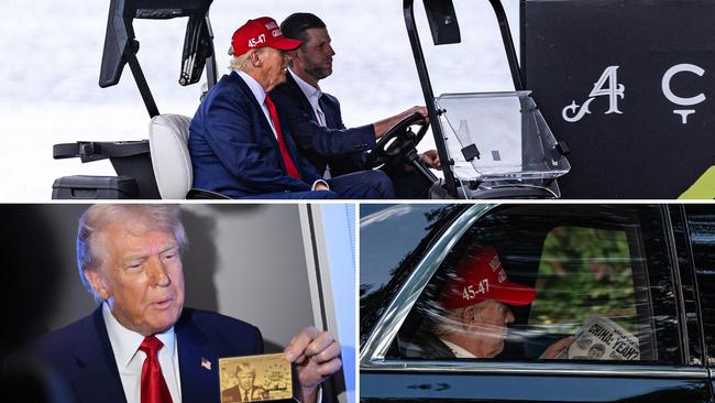As markets swooned and countries flocked to negotiate, Trump visited his golf courses.