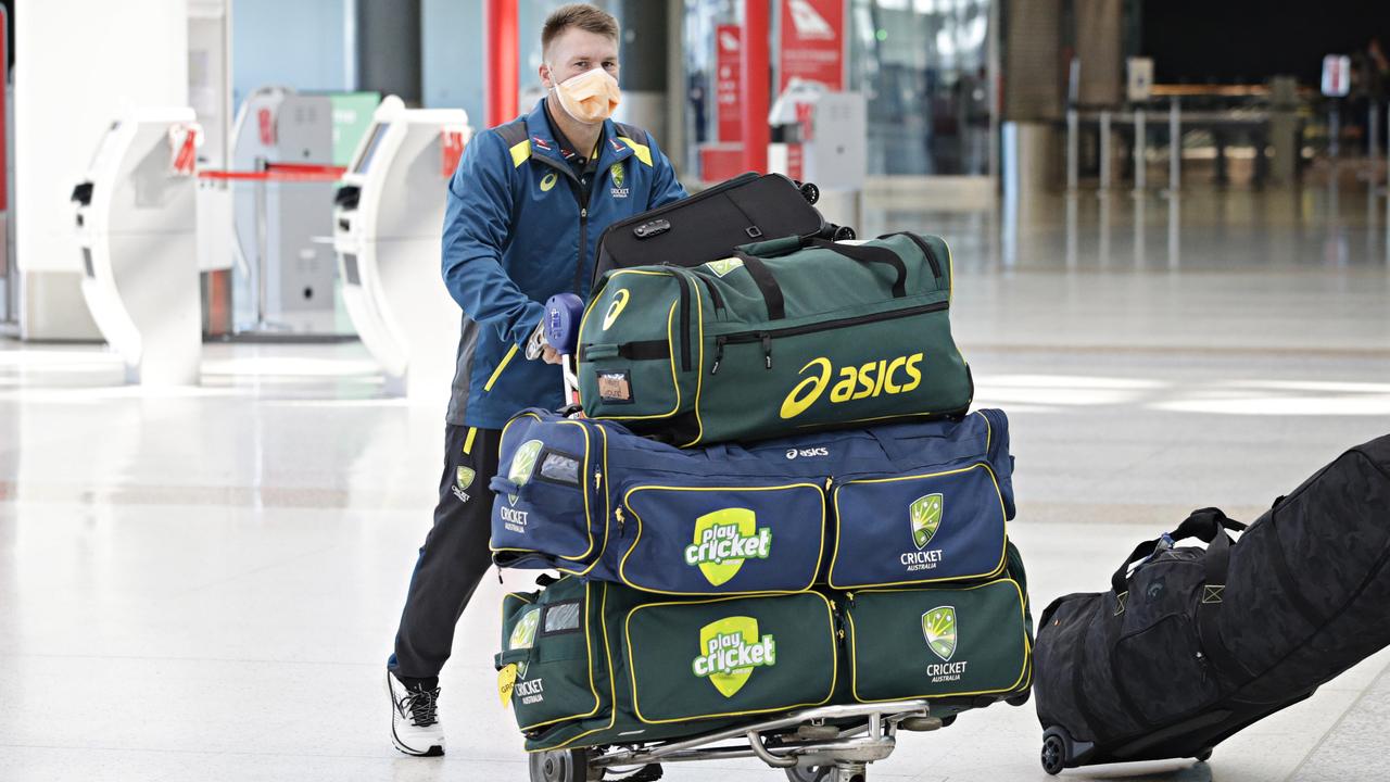 The Australian men’s cricket team departed for the UK on August 23. Picture: Adam Yip