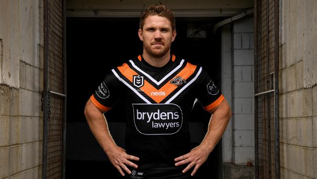 Lawrence is one of the Tigers senior players. Digital image by Grant Trouville/NRL Photos.