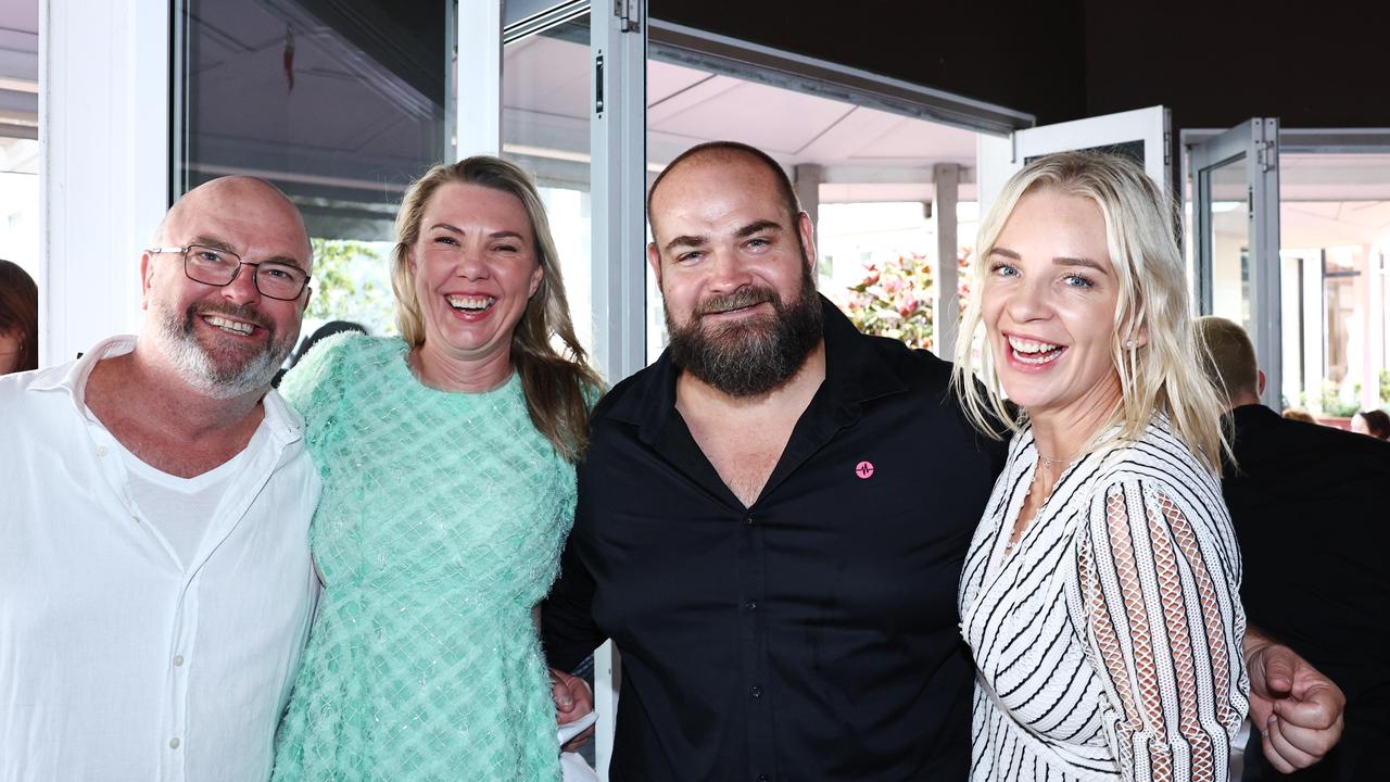 Kieran O'Connor, Lauren Burgess, Peter Lyngcoln and Claire Murphy at the 7th annual Annie's Army long lunch, held at Piccolo Cucina Italian restaurant. Picture: Brendan Radke