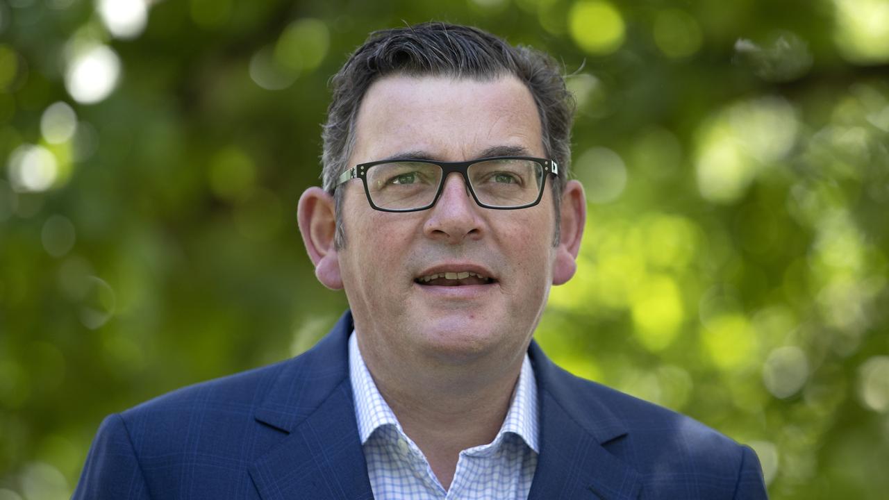 Victorian Premier Daniel Andrews gave a press confernce in Melbourne today. Picture: NCA NewsWire / David Geraghty