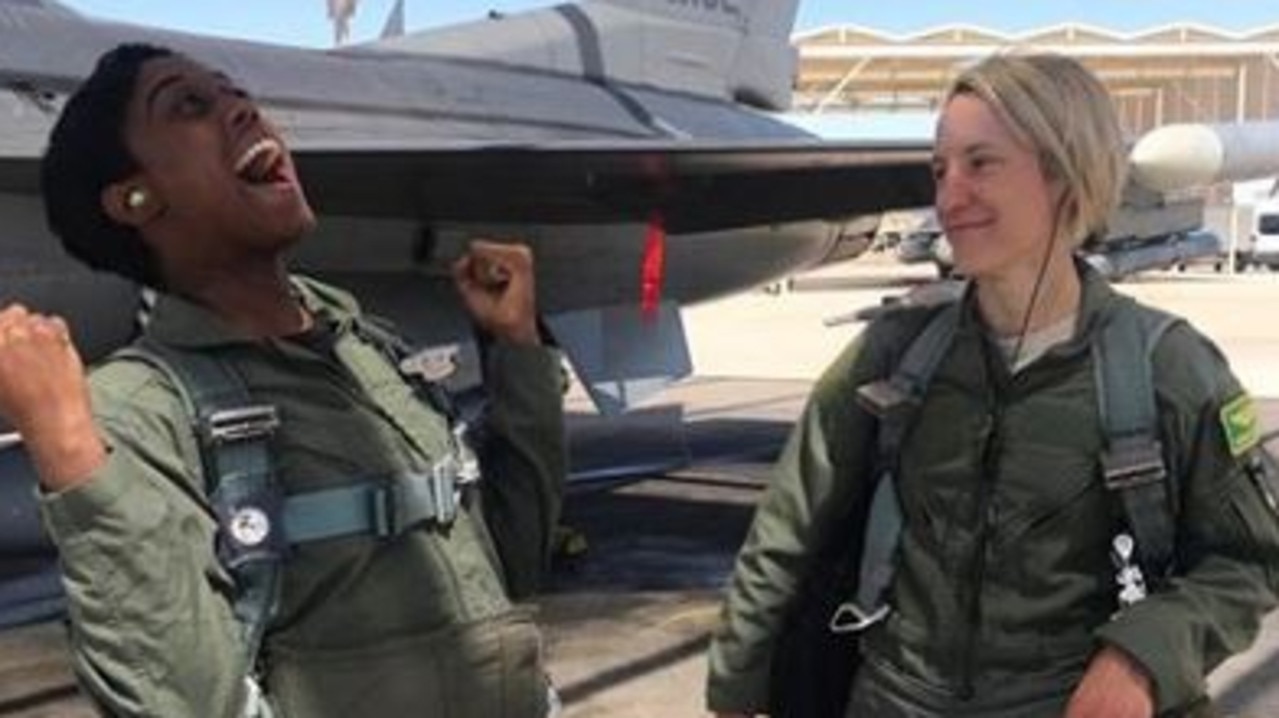 Lashana Lynch on the set of Captain Marvel.