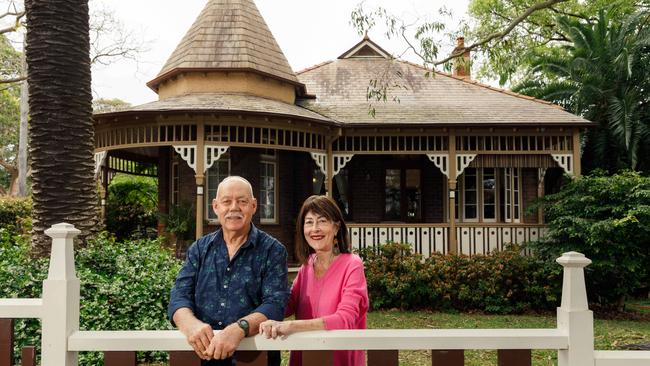 Baby boomers Paul and Tracey Schneiders are selling their sprawling five-bedroom Haberfield house in Sydney’s inner west ahead of a permanent move to a Northern Rivers township. Picture: Max Mason-Hubers