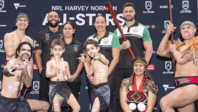 Hireme at the NRL Indigenous vs Maori All-Stars announcement. (AAP Image/Daniel Pockett)