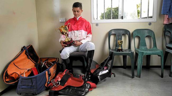Rising apprentice jockey Michael Murphy reflects on his first Ipswich Cup win after riding Bergerac to victory following a rough period in his career. Picture: Rob Williams