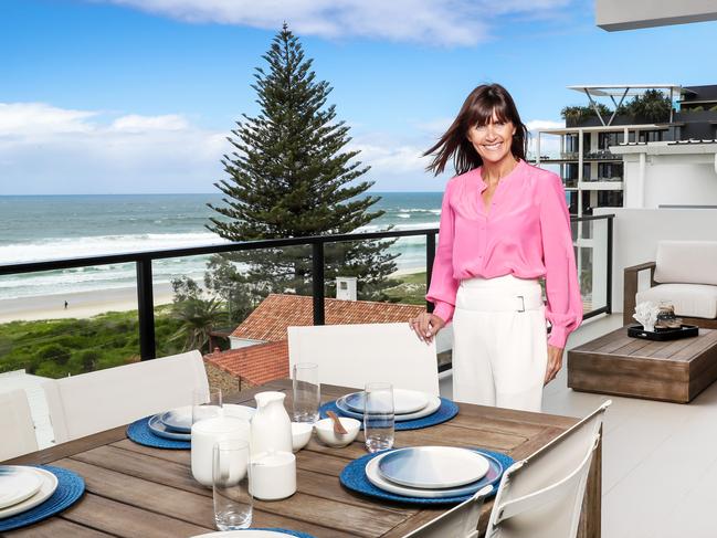 Exclusive shoot of The BlockÕs resident property expert, Nicole Jacobs, at the $6m property up for grabs in Palm Beach.Picture: NIGEL HALLETT