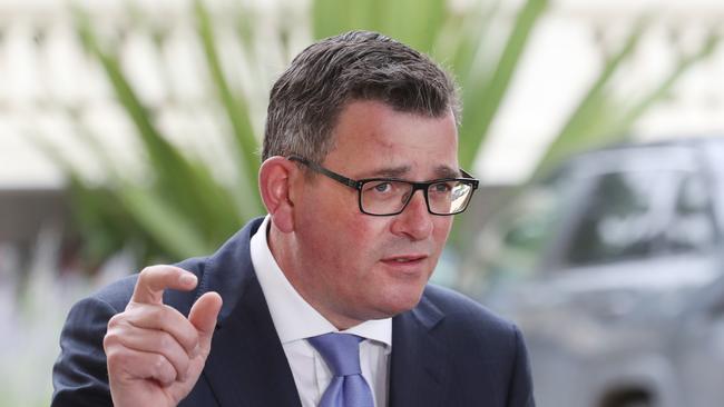 MELBOURNE, AUSTRALIA - NewsWire Photos, DECEMBER 5, 2022. Victorian Premier Daniel Andrews holds a press conference after the swearing in of his government at Government House in Melbourne. Picture: NCA NewsWire / David Crosling