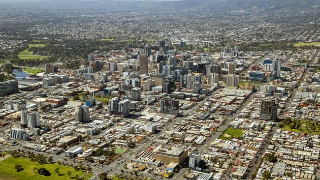 Adelaide CBD is one of the most searched SA locations by interstate and overseas buyers. Picture: Colliers International.