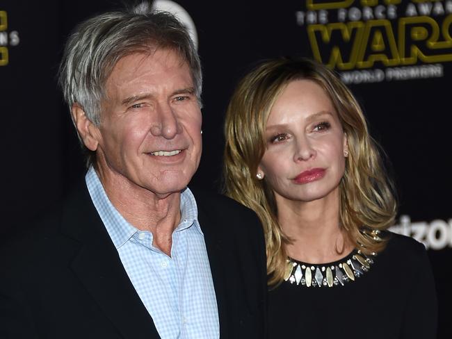 The usually clean shaven actor is married to Calista Flockhart.