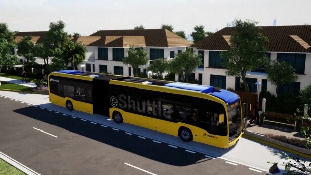 Proposed new buses for Gold Coast east-west rapid transit plan.