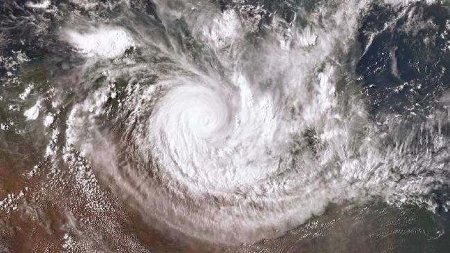 Tropical Cyclone Trevor slammed into the NT mainland as a severe Category 4 system. Picture: Bureau of Meteorology