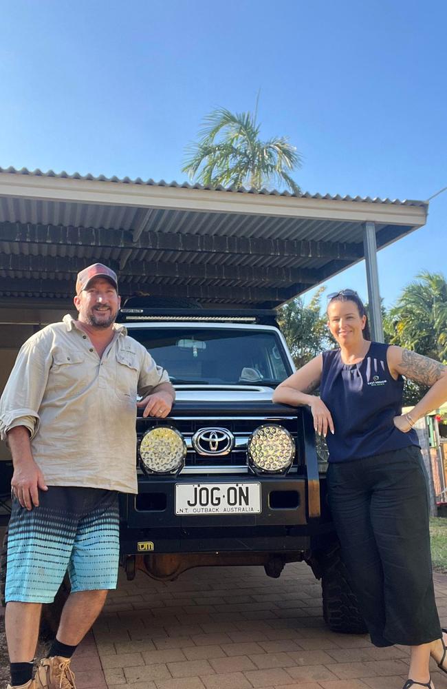 Jolene Wagner chose JOG ON for her quirky NT number plate. Picture: Jolene Wagner