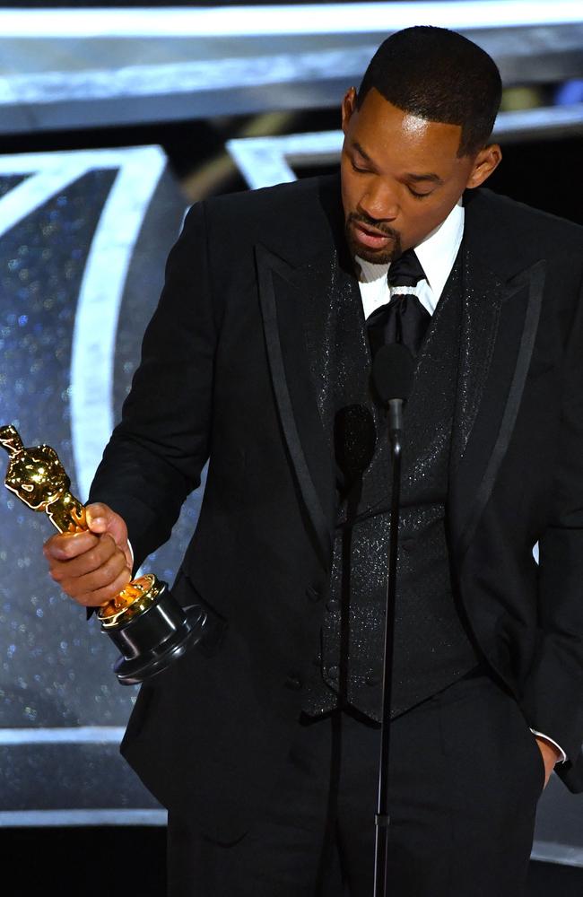 Smith won an Oscar just minutes later. Picture: Robyn Beck/AFP