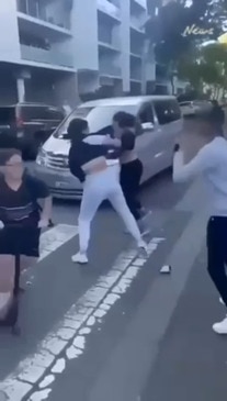 Wild teen brawl at Redfern