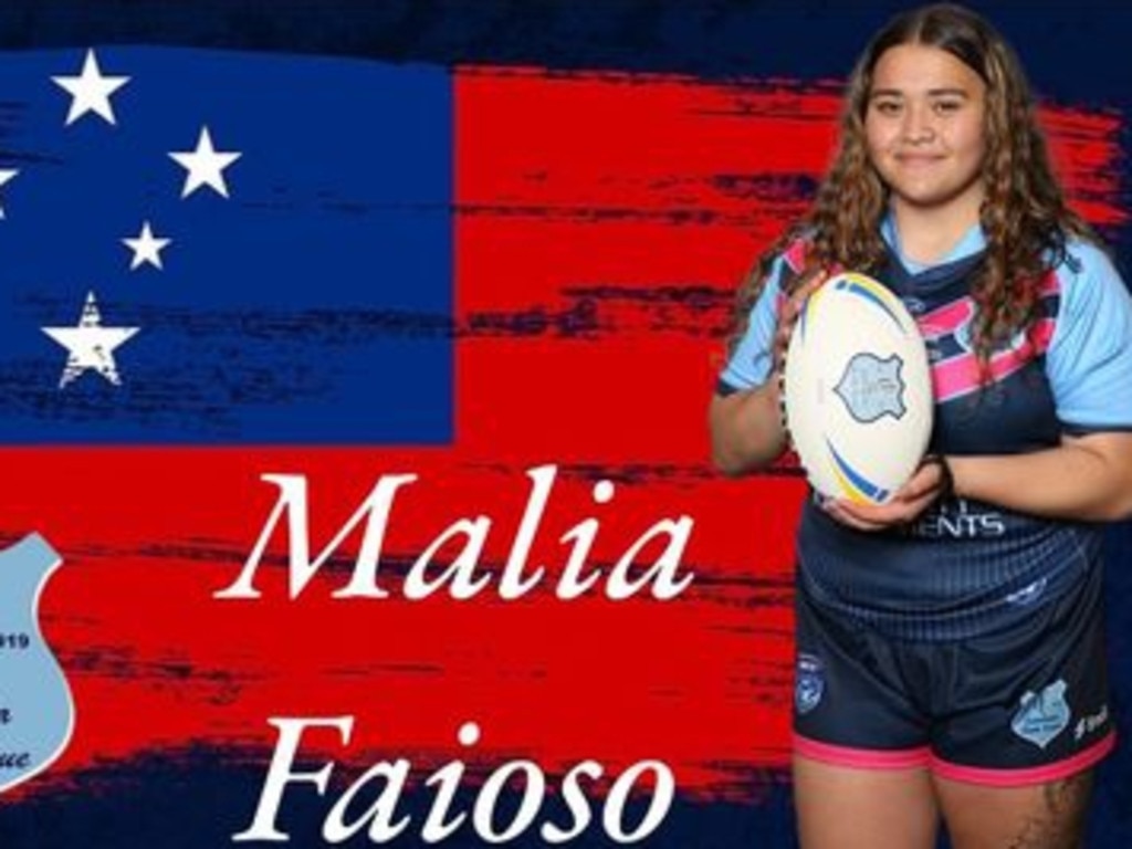 Malia Faioso of the Samoa U18s at the Harmony Cup. Picture: Contributed