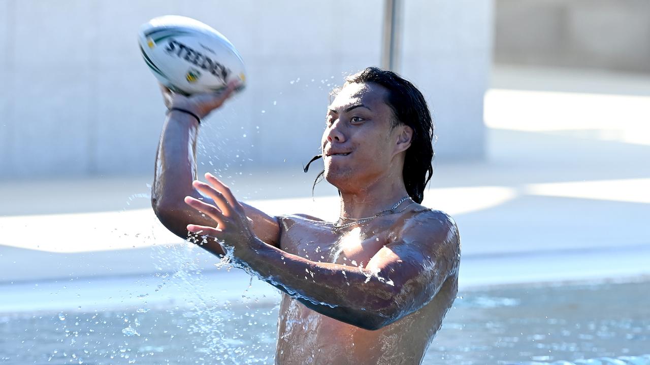 Jarome Luai has defended trainer Peter Green’s actions against the Eels. Picture: Bradley Kanaris/Getty Images