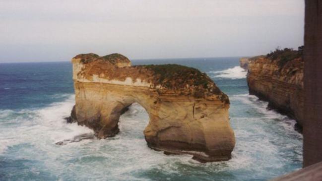 Island Archway in the Loch Ard Gorge precinct of Port Campbell National Park, Great Ocean Road, Victoria.