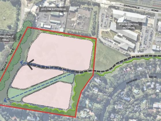 Ingenia Lifestyle has plans for an over-55s community on Ewingsdale Rd at Ewingsdale, although a development application has not been lodged and the council says the proposal would not be permitted.