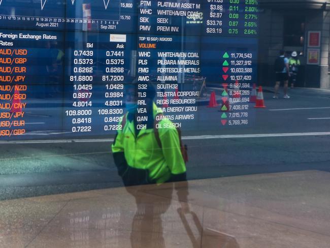 SYDNEY, AUSTRALIA - NewsWire Photos, SEPTEMBER, 07 2021: A general view of the Australian Stock Exchange in Sydney as Australia is hit economically by numerous city and state lockdowns. Picture: NCA NewsWire / Gaye Gerard