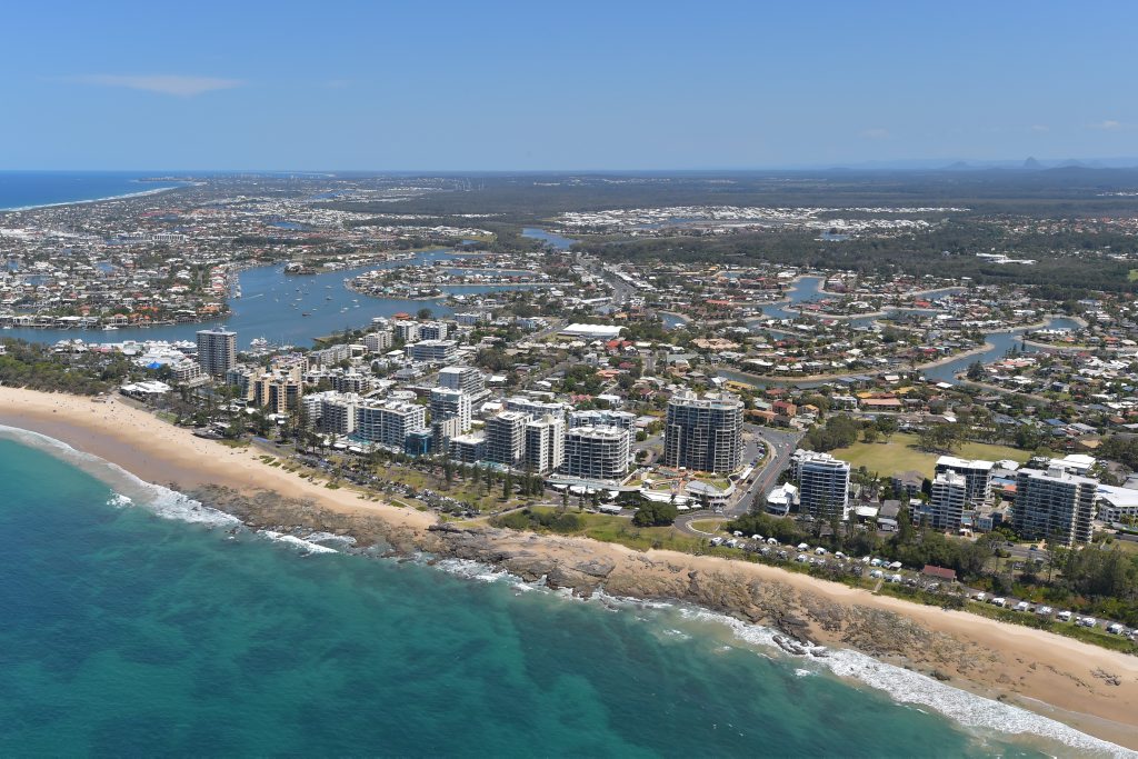 Aerials of the Sunshine Coast taken on Thursday 23 October, 2014 for advertising feature: Mooloolaba. Photo: Brett Wortman / Sunshine Coast Daily. Picture: Brett Wortman