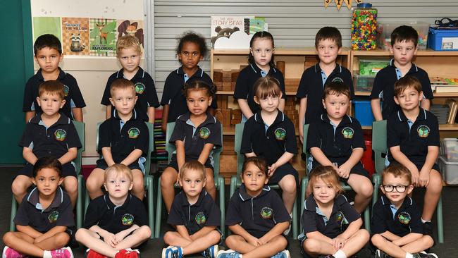 WEIR STATE SCHOOL Prep RC, Rebecca Crotty. Picture: Shae Beplate. Weir State School Prep RC TEACHER: Rebecca Crotty TEACHER AIDE: Kristy Wyngaarden BACK: Jackson Harrison, Mason Hafstad-McLoughlin, Anika Akiba, Kaylee Pettit, Theo Dickeson, Harley Veide. MIDDLE: Elijah Cogan, Lincoln Caddies, Helaiya Pilot-Tapim, Laynee Weston-Gillies, Riley Hunter, Tyson Harvey. FRONT: Sophia Charrismanagara, Coen Wilson, Student, Nova Price-Hutchinson, Indie Hebenko, Jace Adamczyk.