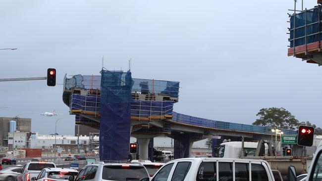 The Sydney Gateway project under construction.