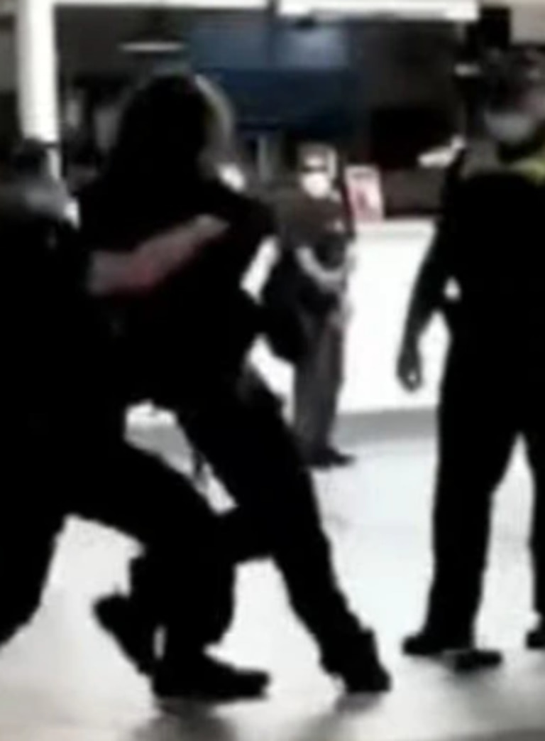 Mr Peterson-English was approached from behind and thrown to the ground.
