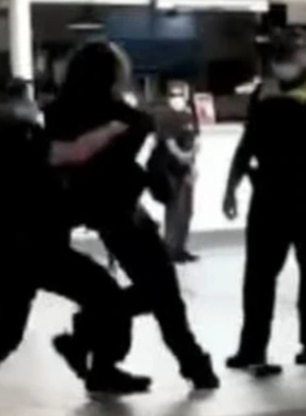 Mr Peterson-English was approached from behind and thrown to the ground.