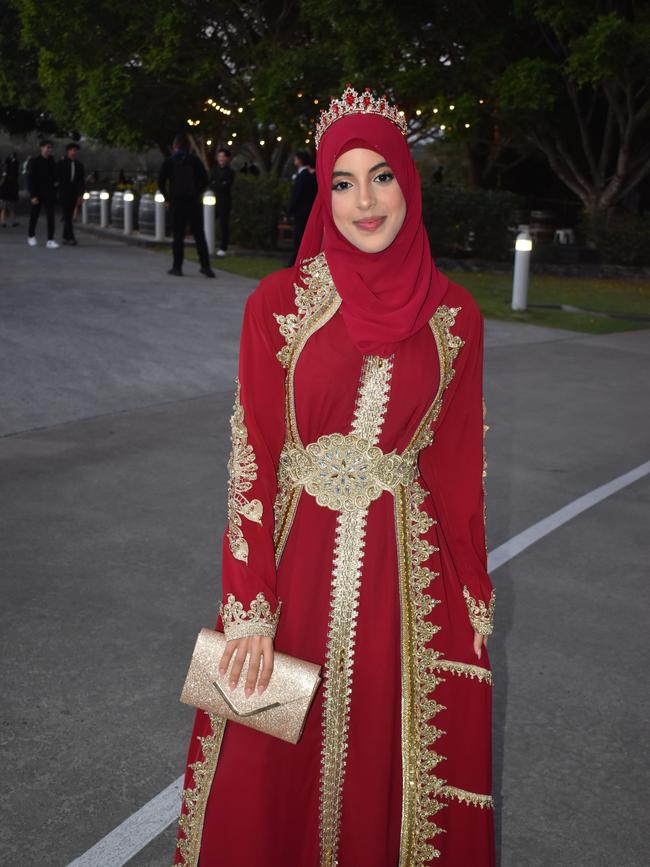 Rouaa Alhoush at Runcorn State High School 2023 formal. Photos: Georgie Walker.