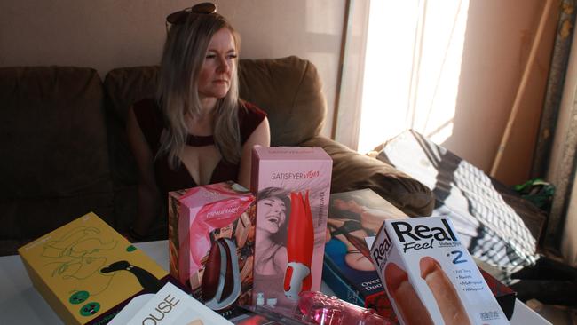 Dianne McRae is reeling from the theft of $2000 worth of sex toys. Picture: Lee Robinson.