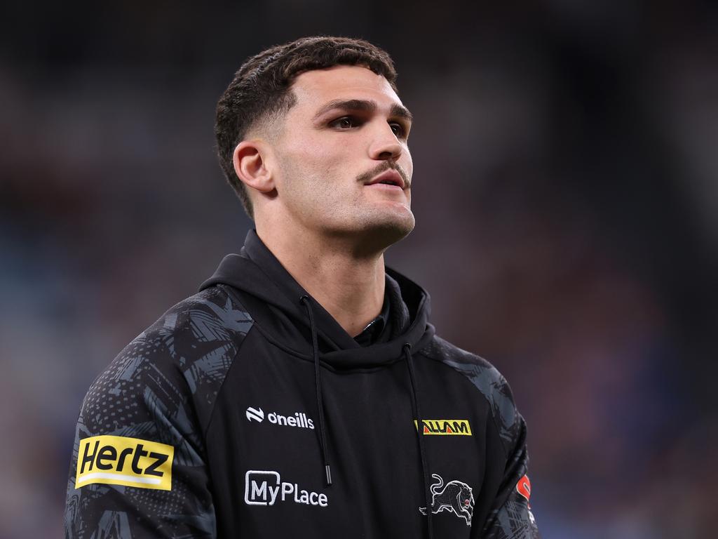 Nathan Cleary is aiming to return from a hamstring injury. Picture: Cameron Spencer/Getty Images