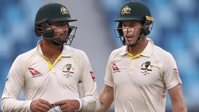 Paine and Nathan Lyon have the experience to navigate this moment. (Ryan Pierse/Getty Images)