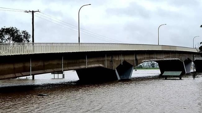 Flooding at Raymond Terrace. Picture: Facebook.