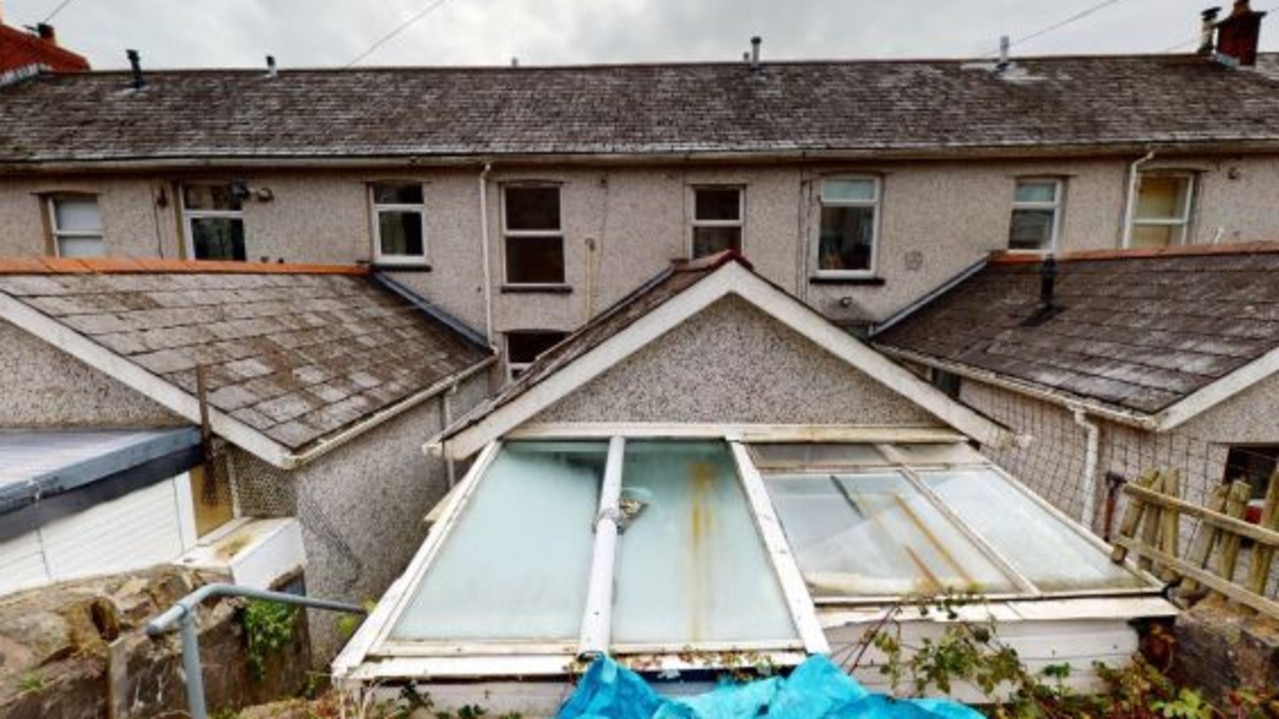 The roof looks to be barely holding on. Picture: Wales News Service/Australscope