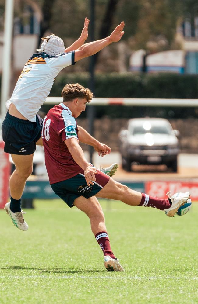 Rohan Nichol. Action from the round two game between the Reds and Brumbies. Picture courtesy of ACT Brumbies Media.