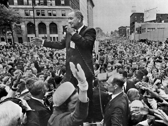 US President Lyndon Johnson launched his War on Povery in the 1960s. Unfortunately, he didn’t win it. Picture: UPI General