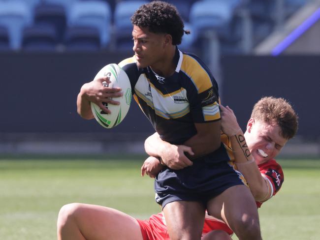 Westfields’ Daniel Waka proves hard to stop. Pic: Tim Pascoe.