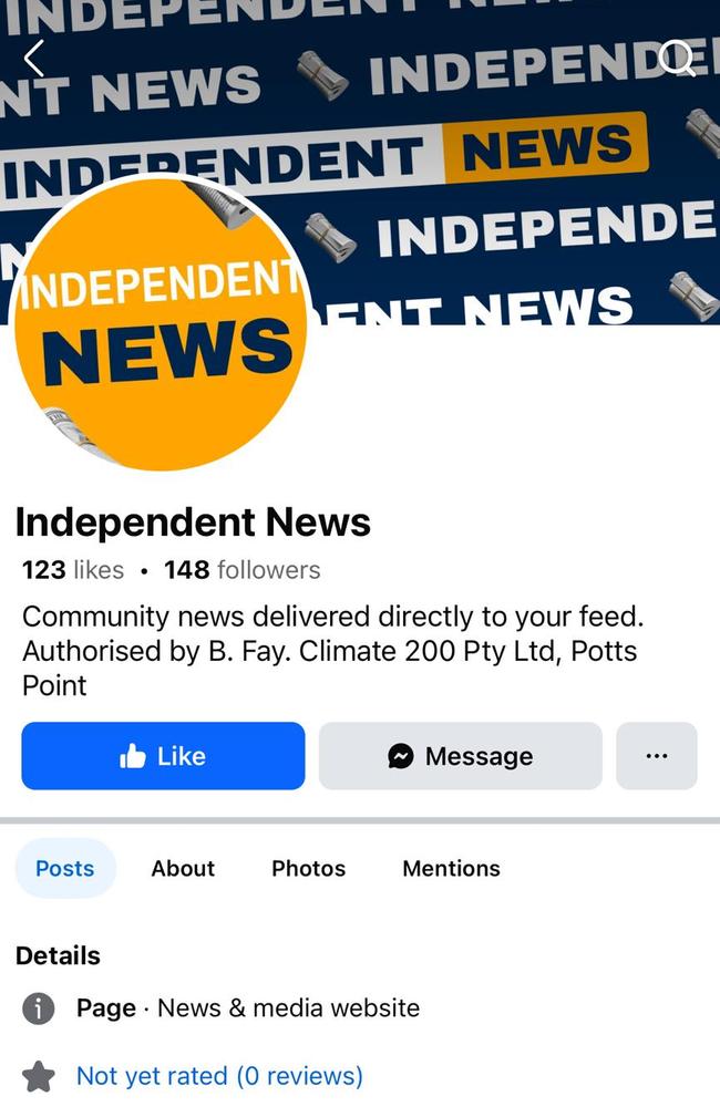 Simon Holmes à Court is funding site Independent News, which to The Source’s untrained eye looks to be a fairly obvious rip-off Referendum News.