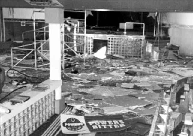 The interior of the Shark Club after the November 1989 bombing. Picture: The Morning Bulletin archives