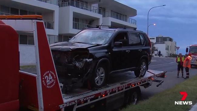 Police are investigating a serious crash believed to be linked to a street fight at Henley Square. Picture: 7NEWS