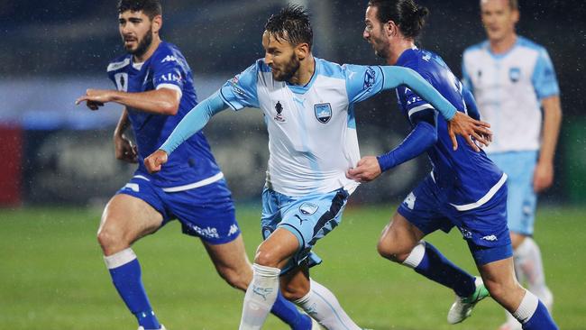 Milos Ninkovic and Sydney FC will host the FFA Cup decider. Picture: Michael Dodge/Getty Images